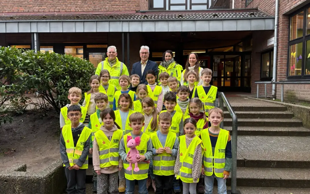 Warnwesten für die ersten Klassen